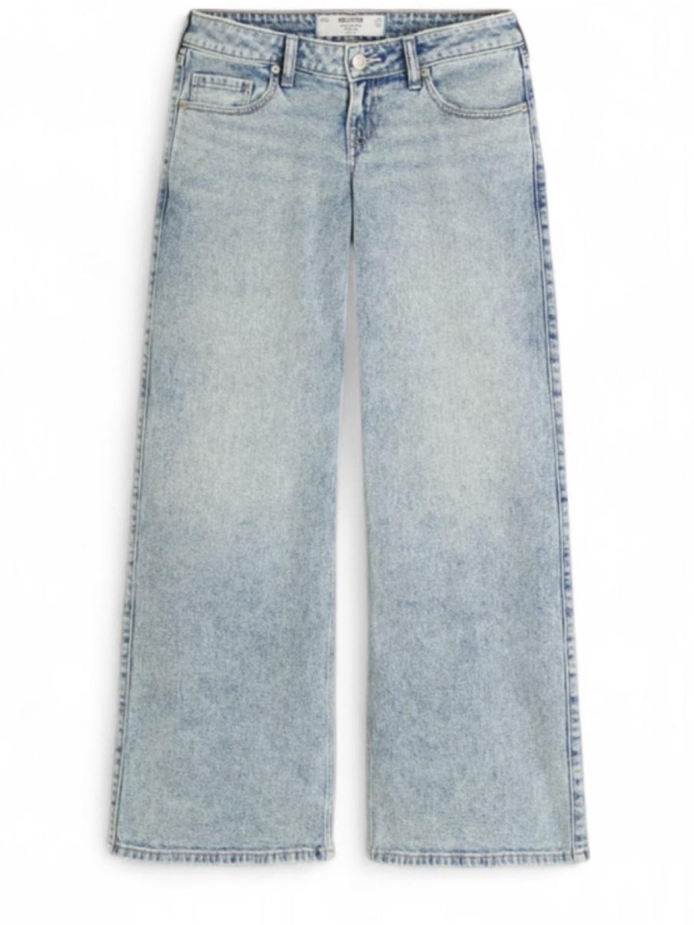 Vintage Y2K Super Baggy Ultra Low Rise Extra Wide Leg Hollister Short Jeans NEW - Picture 3 of 7